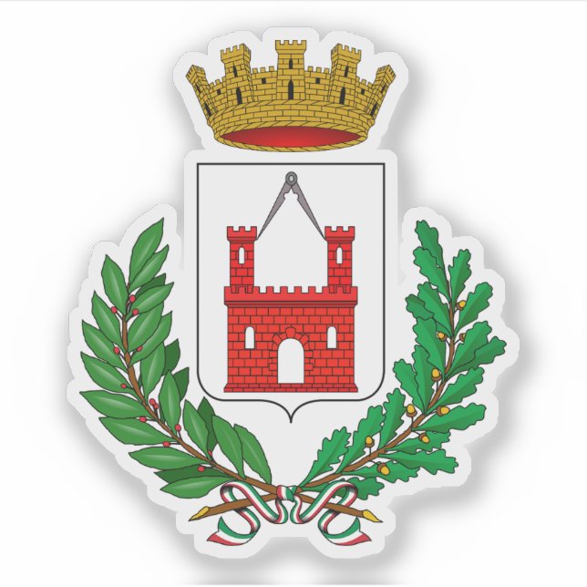 Wappen von Sesto San Giovanni, Italien Aufkleber (Vorderseite)