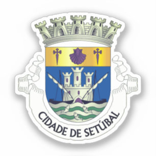 Wappen von Setúbal, PORTUGAL Aufkleber