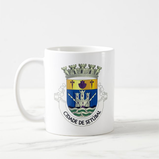 Wappen von Setúbal, PORTUGAL Kaffeetasse (Links)