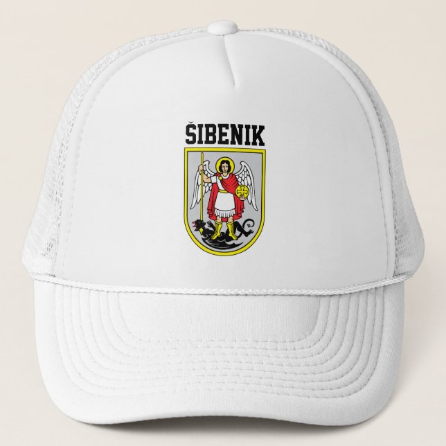 Wappen von Šibenik - Kroatien Truckerkappe (Vorderseite)