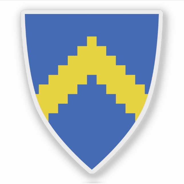 Wappen von Sillamäe, Estland Aufkleber (Vorderseite)