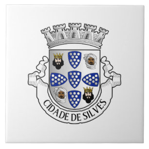 Wappen von Silves, Portugal Fliese