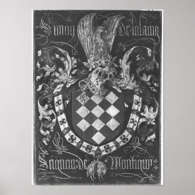 Wappen von Simon de Lalaing Poster (Vorne)