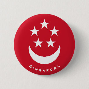 Wappen von Singapur mit Zusatz eines Namens Button