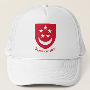 Wappen von Singapur Truckerkappe