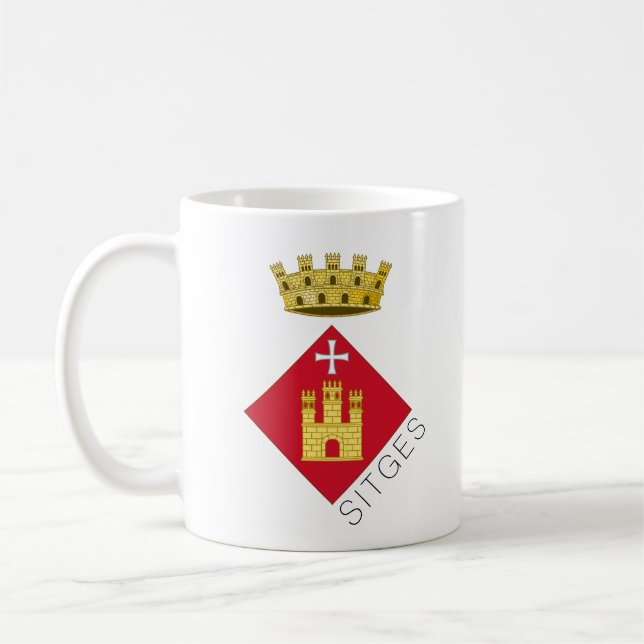 Wappen von Sitges, Katalonien (ESP) Kaffeetasse (Links)