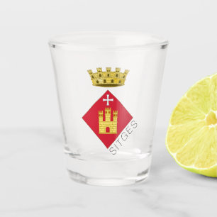 Wappen von Sitges, Katalonien (ESP) Schnapsglas