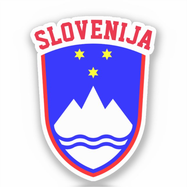 Wappen von SLOWENIEN Aufkleber (Vorderseite)
