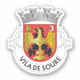 Wappen von Soure, Portugal Aufkleber