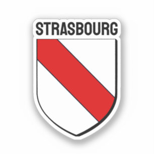 Wappen von Straßburg, Frankreich Aufkleber