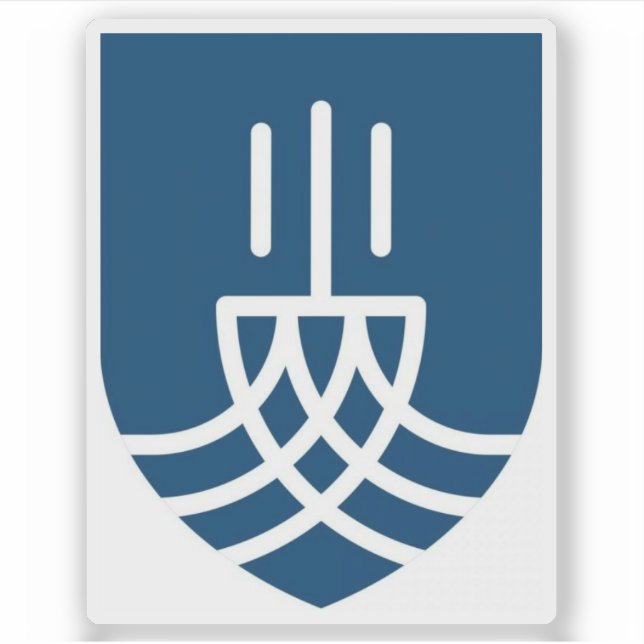 Wappen von Suðurnesjabær, Island Aufkleber (Vorderseite)