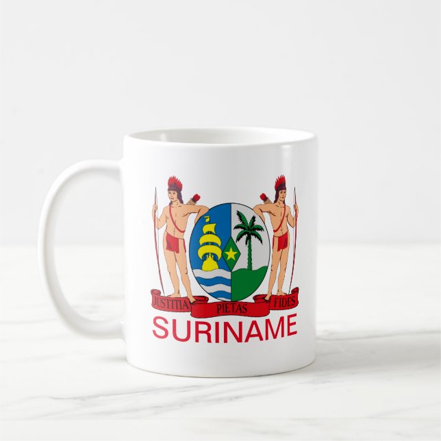 Wappen von Suriname Kaffeetasse (Links)