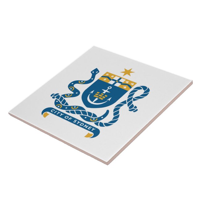Wappen von Sydney, Australien Fliese (Seite)