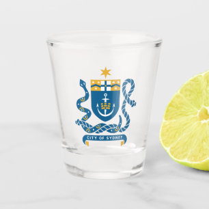 Wappen von Sydney, Australien Schnapsglas