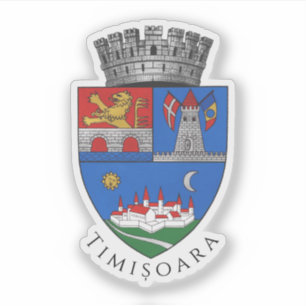 Wappen von Timișoara, Rumänien Aufkleber
