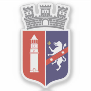 Wappen von Tirana, Albanien Aufkleber