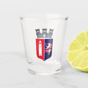 Wappen von Tirana, Albanien Schnapsglas