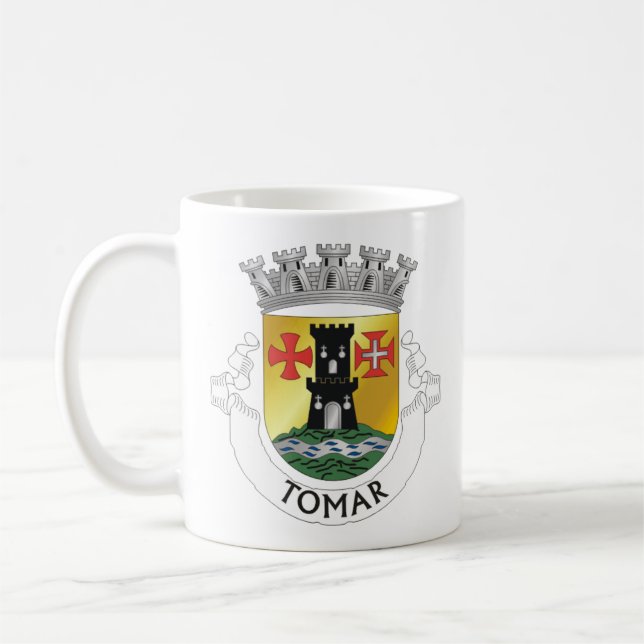 Wappen von Tomar, Portugal Kaffeetasse (Links)