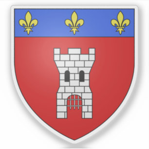 Wappen von Tournai, Belgien Aufkleber
