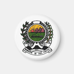 Wappen von Três Pontas, Minas Gerais - BRASILIEN Magnet