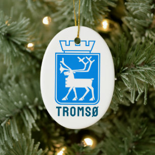 Wappen von Tromsø, NORWEGEN Keramik Ornament