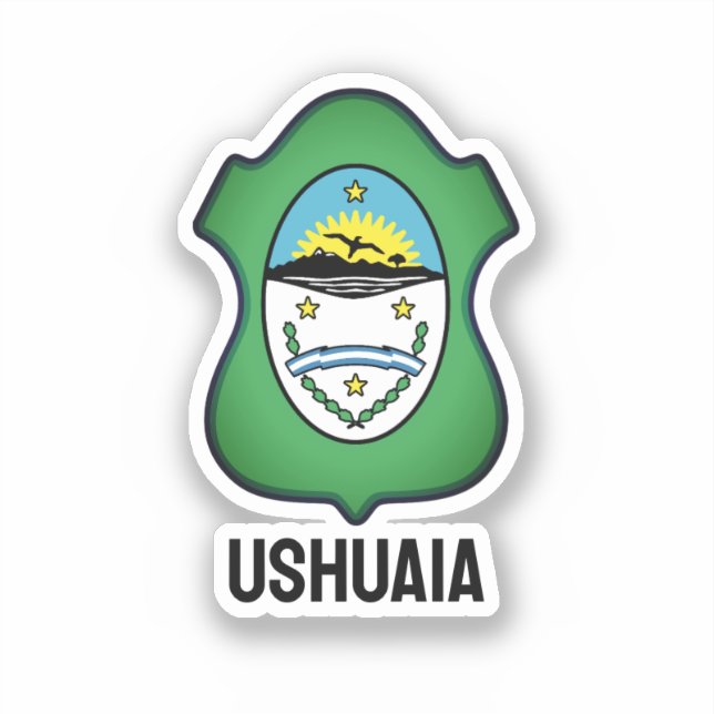 Wappen von Ushuaia - Argentinien Aufkleber (Vorderseite)