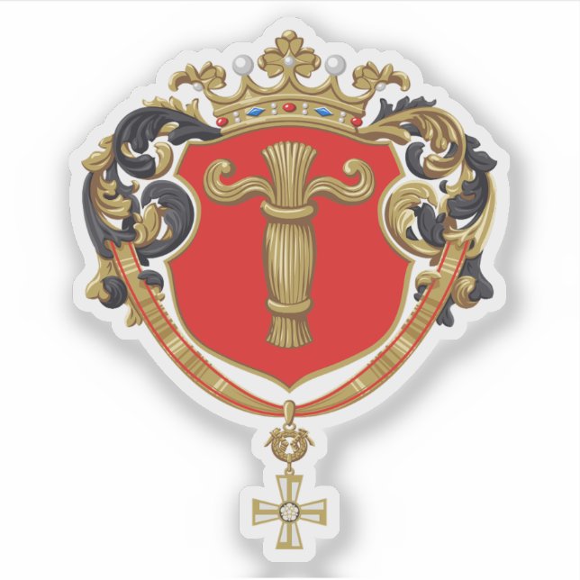 Wappen von Vaasa, Finnland Aufkleber (Vorderseite)