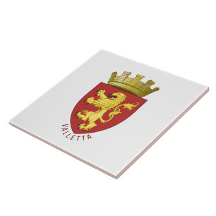Wappen von Valletta, MALTA Fliese