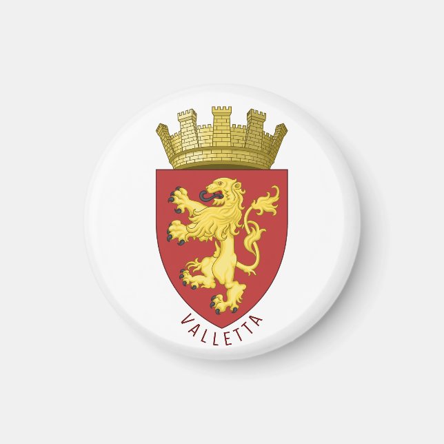 Wappen von Valletta, MALTA Magnet (Vorne)