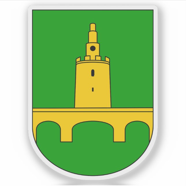 Wappen von Valpovo, Kroatien Aufkleber (Vorderseite)