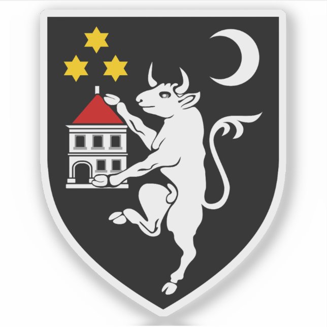 Wappen von Velika Gorica, Kroatien Aufkleber (Vorderseite)