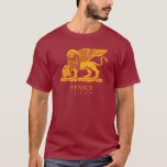 Wappen von Venedig T-Shirt<br><div class="desc">Die Fahne der Republik Venedig mit der traditionellen Ikone des Markusplatzes - der Löwe des Markusplatzes. Der lateinische Text des Buches lautet: "Pax tibi Marce, evangelista meus." (Möge Friede mit dir sein, Mark, mein Evangelist.). Der Löwe ist das Symbol des Markusplatzes (San Marco). Repubblica di Venezia, (Venezianisch: Serenìsima Repùblica Vèneta...</div>
