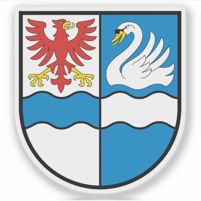 Wappen von Villingen-Schwenningen, Deutschland Aufkleber (Vorderseite)