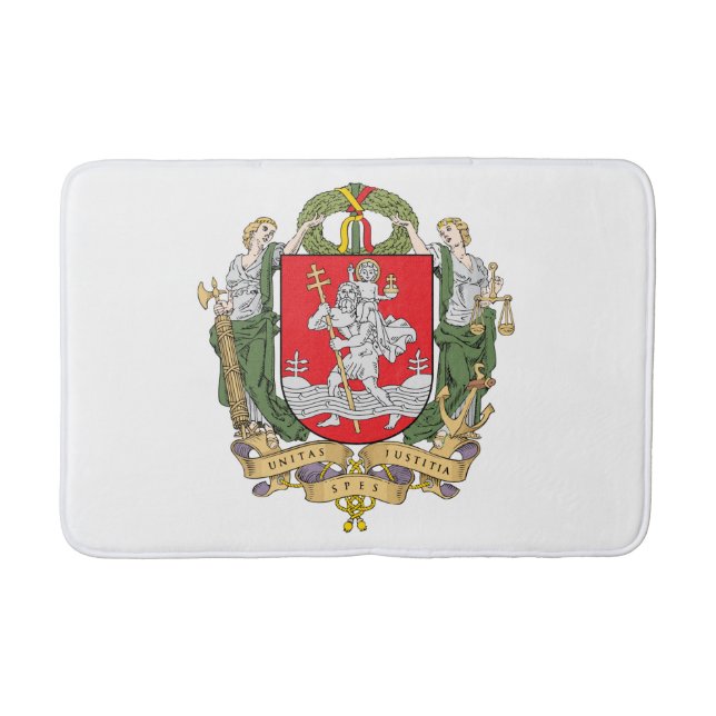 Wappen von Vilnius, Litauen Badematte (Vorderseite)