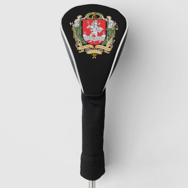 Wappen von Vilnius, Litauen Golf Head Cover Golf Headcover (Vorderseite)