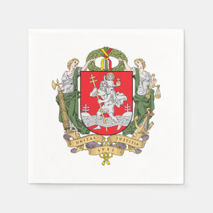 Wappen von Vilnius, Litauen Napkins Serviette