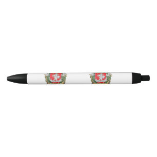 Wappen von Vilnius, Litauen Schwarzer Tintenstift Kugelschreiber