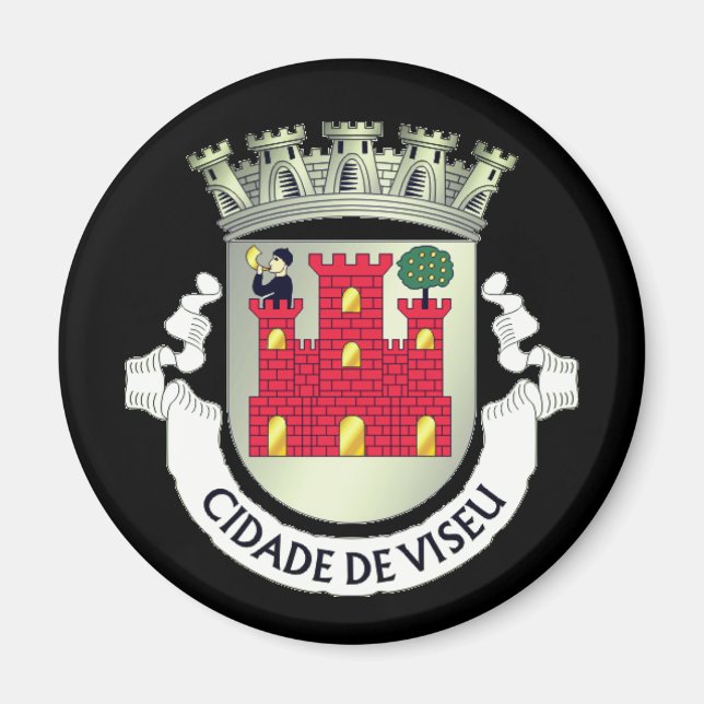 Wappen von Viseu, PORTUGAL Magnet (Vorne)