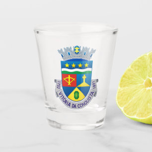 Wappen von Vitória da Conquista (BRASILIEN) Schnapsglas