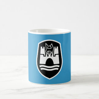 Wappen von Wolfsburg (schwarz weiß) Kaffeetasse