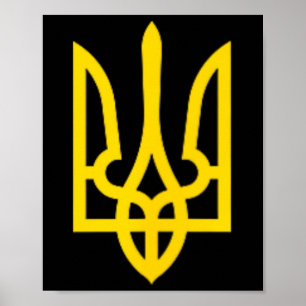 Wappen von Wolodymyr Selenskyj Ukraine Militär Poster