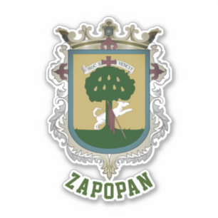 Wappen von Zapopan - Mexiko Aufkleber