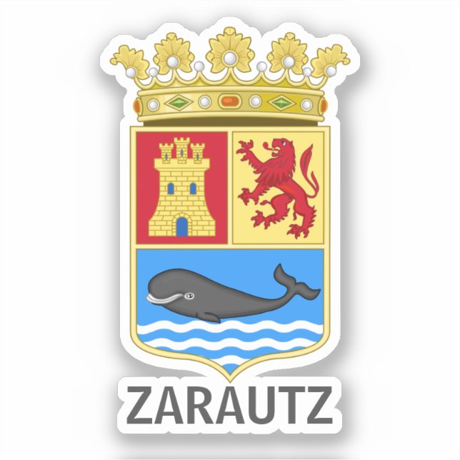Wappen von Zarautz - Gipuzkoa Aufkleber (Vorderseite)