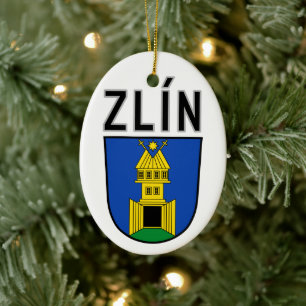 Wappen von Zlín, Tschechische Republik Keramik Ornament