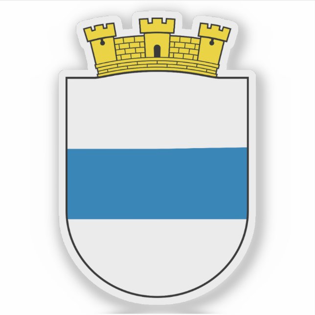 Wappen von Zug, Schweiz Aufkleber (Vorderseite)