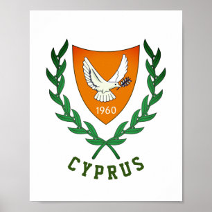 Wappen von ZYPERN Poster
