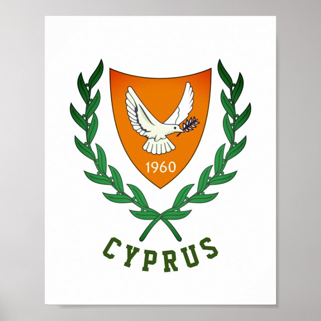 Wappen von ZYPERN Poster (Vorne)