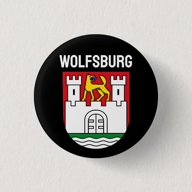 Wappen Wolfsburg, Deutschland Button (Vorderseite)