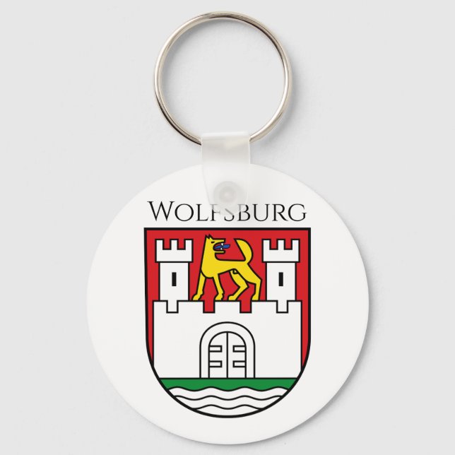 Wappen Wolfsburg, Deutschland Schlüsselanhänger (Vorderseite)