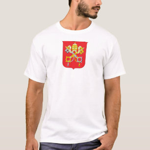 Wappenflagge des Vatikanslandes Symbol Emblem Flag T-Shirt